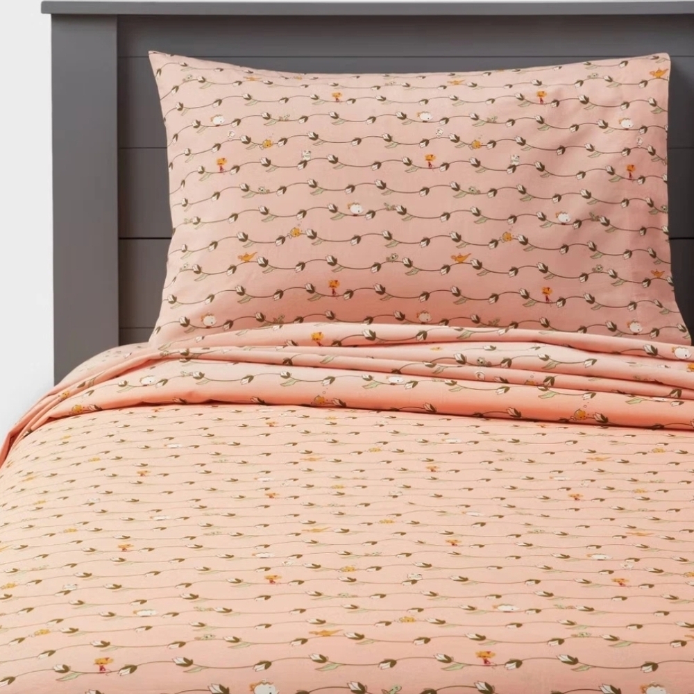 NWT Disney X Pillowfort Princess Tulip Vines Sheet Set FULL